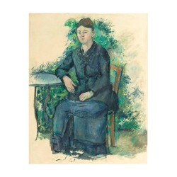 Artiste: Paul Cézanne MADAME CEZANNE AU JARDIN Vers 1880