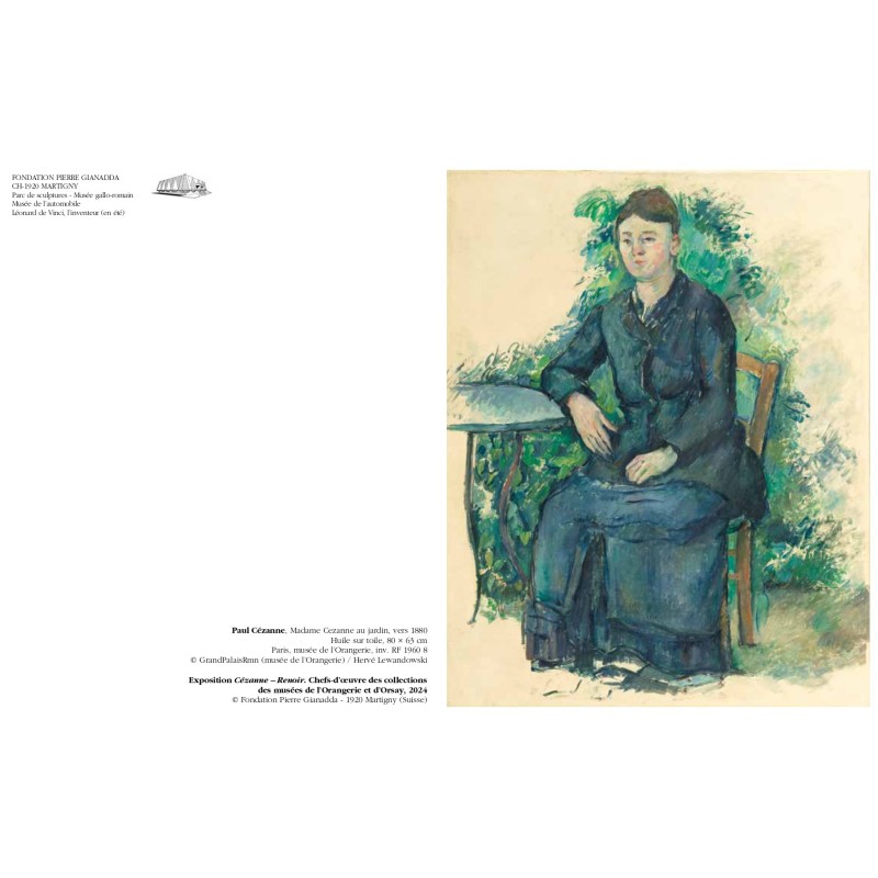 Paul Cézanne, Madame Cezanne au jardin, vers 1880