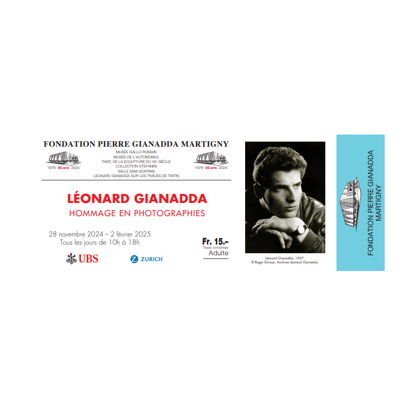 Léonard Gianadda , Hommage en photographies - Adulte