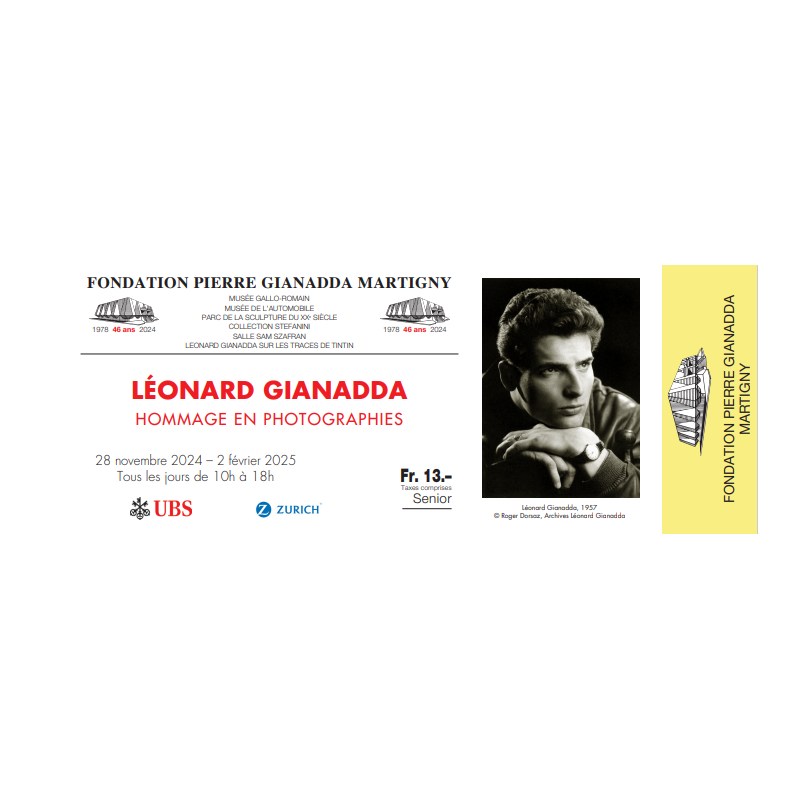 Léonard Gianadda , Hommage en photographies - Sénior