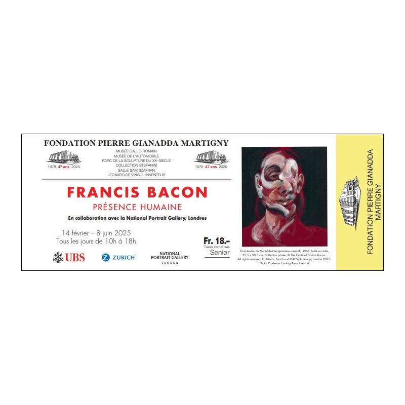 Francis Bacon, présence humaine - billet sénior